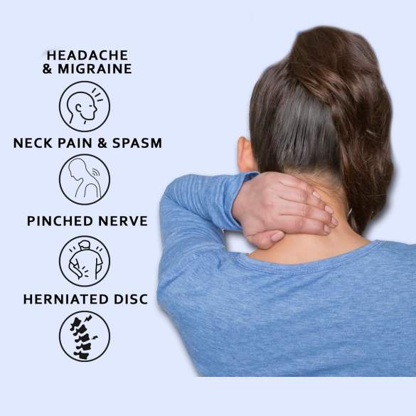 neck pain relief with air neck traction collar